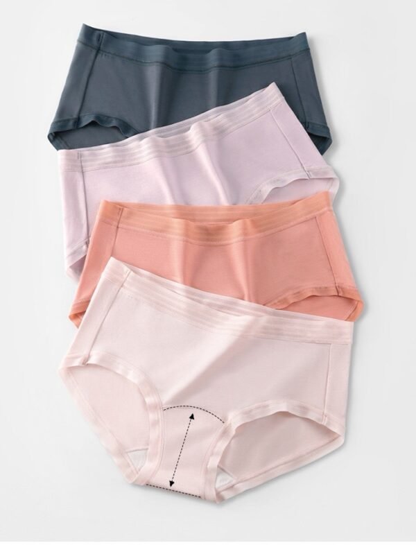 60s Modal and Polylactic Acid Extended Crotch Women's Briefs - 图片 11