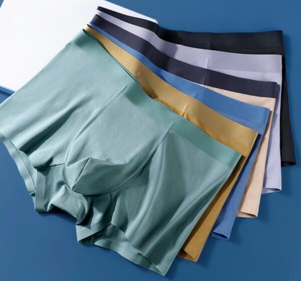 60s Combed Cotton Seamless Men’s Boxer Briefs - 图片 14