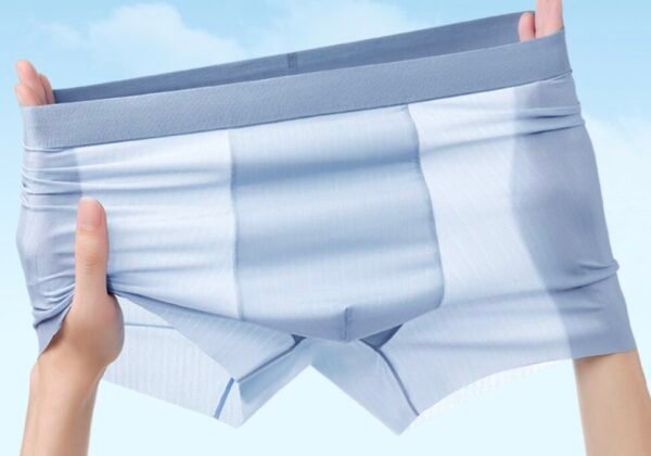Seamless Ice Silk Ultra-thin Men’s Boxer Briefs - 图片 10