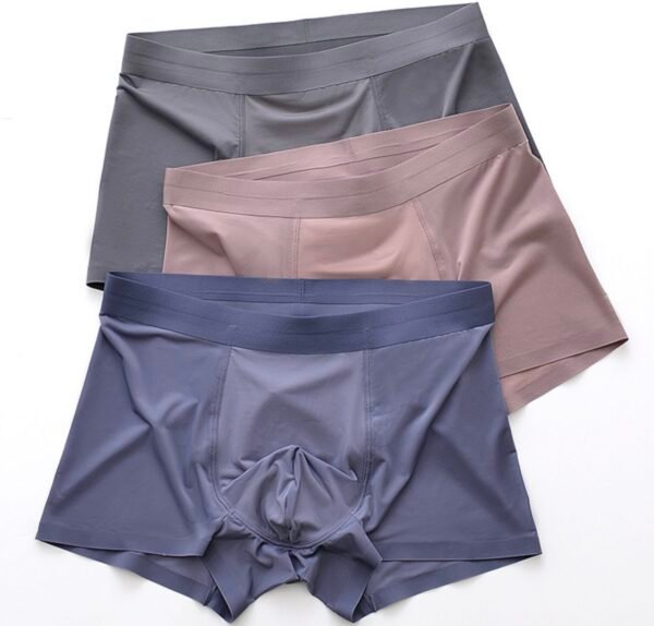 Seamless Ice Silk Men's Boxer Briefs