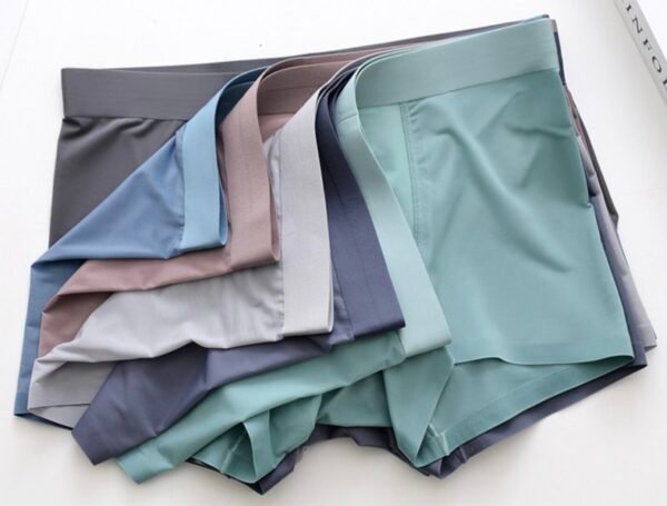 Seamless Ice Silk Men's Boxer Briefs - 图片 8