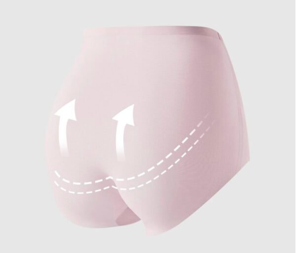 Women's Ice Silk Seamless High Waist Abdomen-Flattening Underwear - 图片 8
