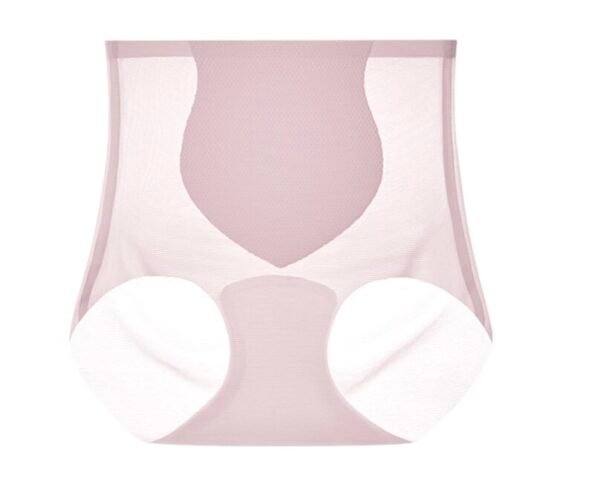 Women's Ice Silk Seamless High Waist Abdomen-Flattening Underwear - 图片 3