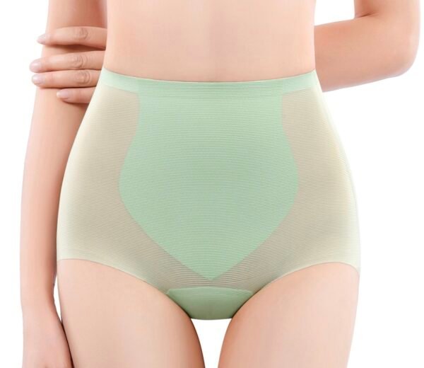 Women's Ice Silk Seamless High Waist Abdomen-Flattening Underwear - 图片 13