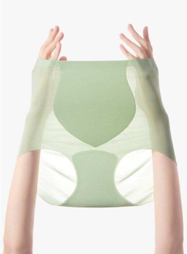 Women's Ice Silk Seamless High Waist Abdomen-Flattening Underwear - 图片 15