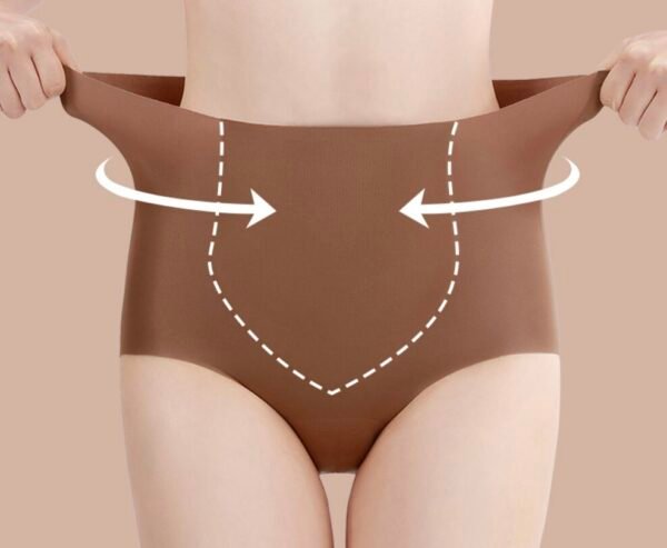 Women's Seamless High-Waist Ice Silk Quick-Dry Skinny Underwear - 图片 9