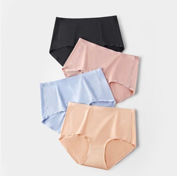 Women's Ice Silk High-Waist Seamless Briefs