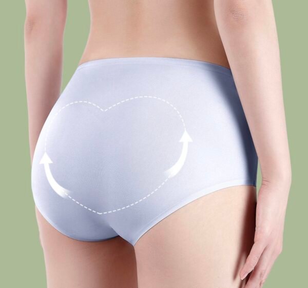 Women's Ice Silk High-Waist Seamless Briefs - 图片 8