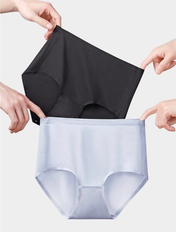 Women's Ice Silk High-Waist Seamless Briefs - 图片 12