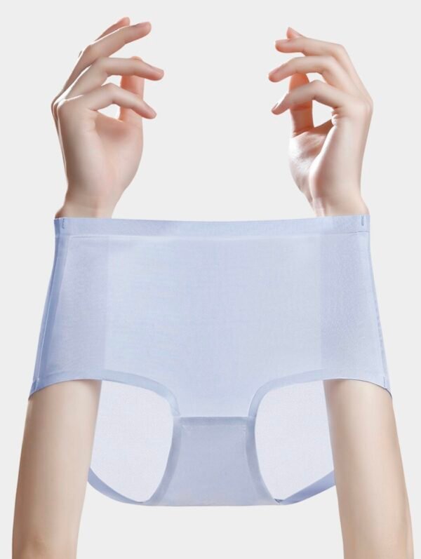 Women's Ice Silk High-Waist Seamless Briefs - 图片 11