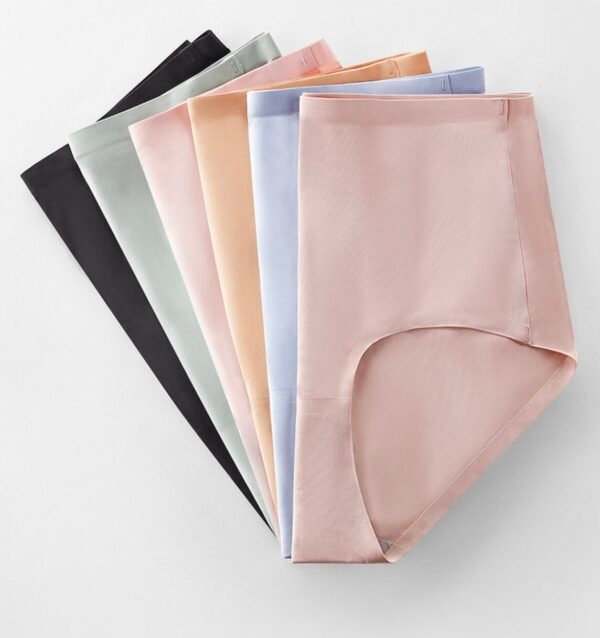 Women's Ice Silk High-Waist Seamless Briefs - 图片 16