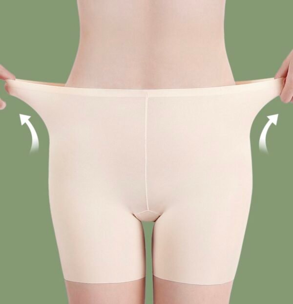 Women's Ice Silk Seamless High-Waist Abdomen-Flattening Safety underwear - 图片 8