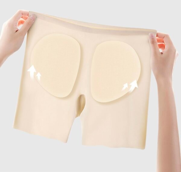 Women's Ice Silk Seamless High-Waist Abdomen-Flattening Safety underwear - 图片 6