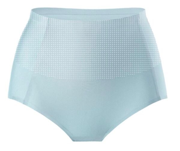 Women's Seamless Ice Silk High-Waist Abdomen-Flattening Underwear - 图片 2
