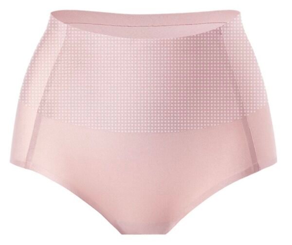 Women's Seamless Ice Silk High-Waist Abdomen-Flattening Underwear - 图片 4