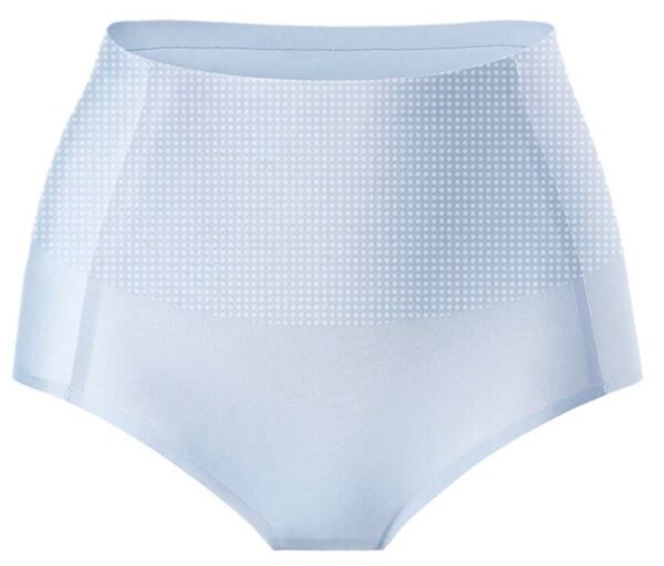 Women's Seamless Ice Silk High-Waist Abdomen-Flattening Underwear - 图片 5