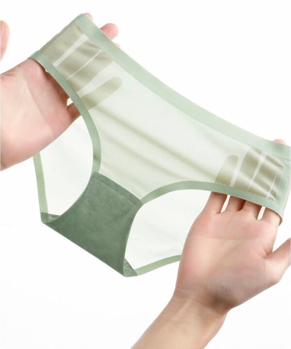 Women's Ice Silk Mesh Seamless Briefs - 图片 10