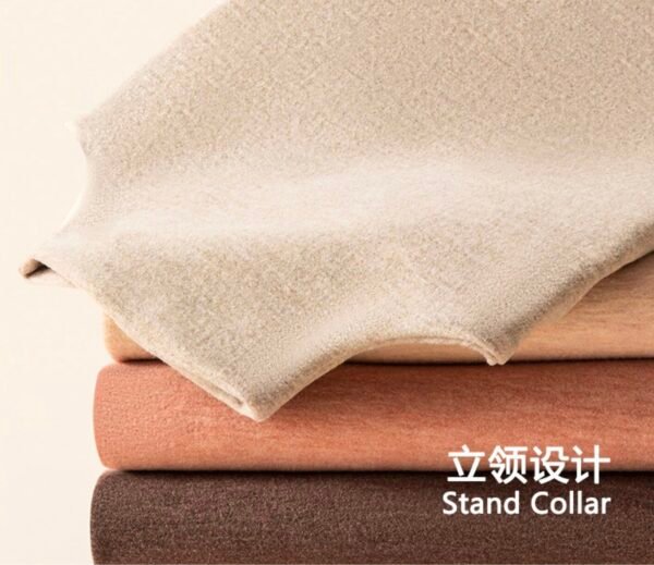 Women's Wool-Silk Mock Neck Thermal Set - 图片 11