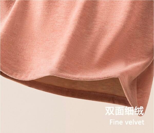 Women's Wool-Silk Mock Neck Thermal Set - 图片 13