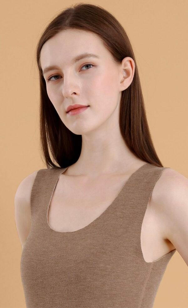 Women's Thermal Underwear in Triple-Blend Fabric (German Fleece + Wool + Silk) - 图片 13