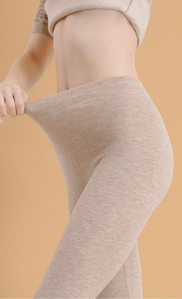 Women's Thermal Underwear in Triple-Blend Fabric (German Fleece + Wool + Silk) - 图片 12
